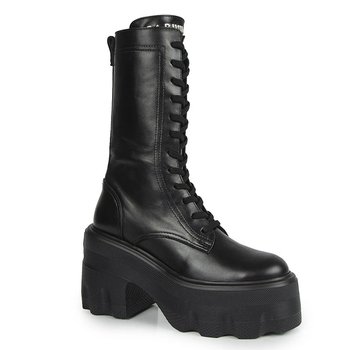 Czarne botki workery damskie Carinii B9905 skóra platforma modne r.37 - Carinii