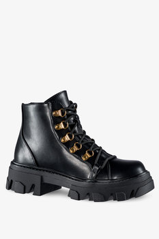 Czarne botki workery damskie sznurowane Casu G22WX2-B-N-41 - Casu