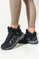 Czarne buty trekkingowe damskie sznurowane z szarymi dodatkami softshell Casu B2108-1-37