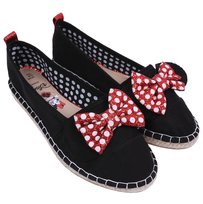Czarne espadryle z kokardą Myszka Minnie DISNEY, rozmiar 37 sarcia.eu