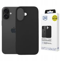 Czarne etui z MagSafe case na tył do Apple iPhone 16 3mk Hardy MagSilicone 3MK