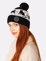  CZARNE KOTY / czapka zimowa