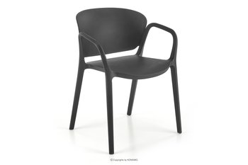 Czarne krzesło w stylu nowoczesnym DISPAR Konsimo - Konsimo