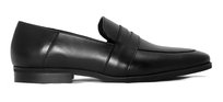 Czarne loafersy -  wsuwane buty męskie - penny loafers T217 r. 43