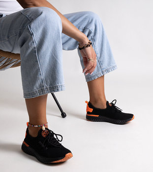 Czarne materiałowe sneakersy damskie CROSS JEANS-36 - Cross Jeans