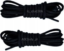 CZARNE Okrągłe Sznurówki do Adidasów butów Trekkingowych Sznurowadła 60 cm