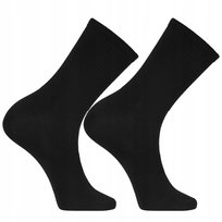 Czarne Skarpety Klasyczne Bawełniane Skarpetki Wysokie MORAJ 1-PARA 35-38