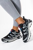 Czarne sneakersy damskie buty sportowe na platformie sznurowane Casu 0133-1-38