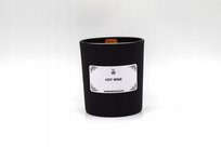 Czarne Szkło Świeca Naturalna 230 ml - Drewniany Knot