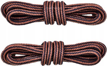 CZARNO-BRĄZOWE Sznurówki TREKKINGOWE 180 cm Okrągłe 5 mm SZNUROWADŁA G9-67 - Inna marka