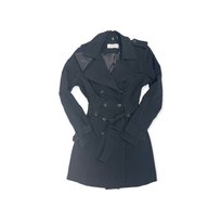 Czarny elegancki płaszcz damski CALVIN KLEIN XS Calvin Klein