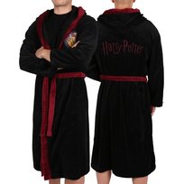 Czarny, Męski Szlafrok Z Kapturem Harry Potter Gryffindor, Certyfikat Oeko-tex Standard 100 sarcia.eu
