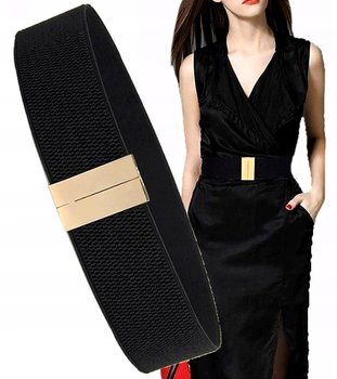 Czarny Modny Elastyczny Pasek Damski Do Sukienki - Zwoltex