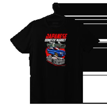 Czarny T-shirt koszulka JDM Japanese Domestic Market-XXL - producent niezdefiniowany