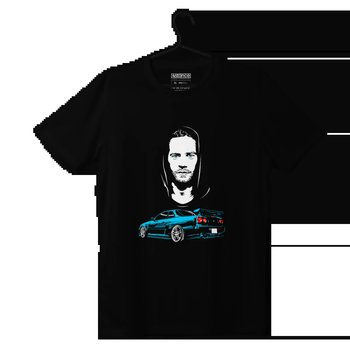 Czarny T-shirt koszulka PAUL WALKER Skyline-L - producent niezdefiniowany
