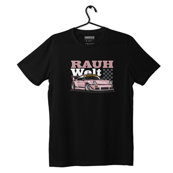 Czarny T-shirt koszulka PORSCHE 911 RWB PINK-M - producent niezdefiniowany