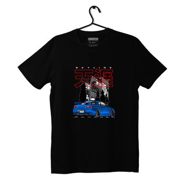 Czarny T-shirt Nissan Skyline GT-R R34 Stance-M - producent niezdefiniowany