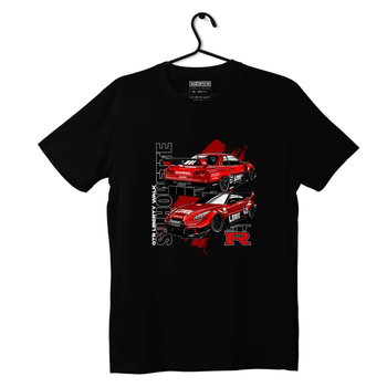 Czarny T-shirt Nissan Skyline R35 Silhouette-S - producent niezdefiniowany