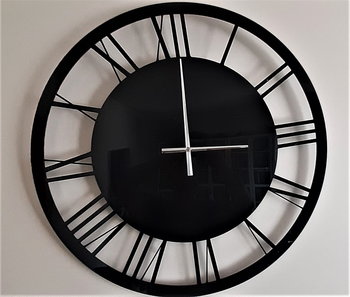Czarny zegar rzymski 50 cm - Inny producent