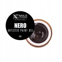 Czarny żel do zdobień 3D NC Nails Artistic Paint Gel Nero