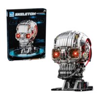 Czaszka mechaniczna LED 1146el.- Klocki plastikowe konstrukcyjne MJI 13089 MOC  TECHNIC