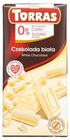 Czekolada Biała Bez Dodatku Cukru 75 g - Torras Torras