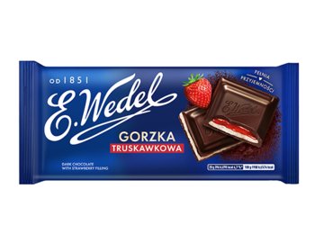 Czekolada gorzka truskawk 100 g E.Wedel - Wedel