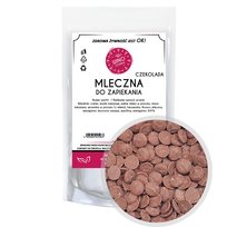 Czekolada mleczna do zapiekania Łezki Dropsy Kropelki 1kg Fontann Fondue Winoszarnia