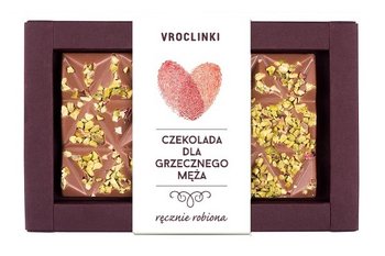 Czekolada mleczna z pistacjami Wszystkiego najlepszego - Vroclinki - Wrocławskie Praliny