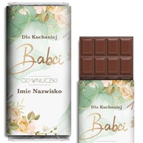 CZEKOLADA Prezent na DZIEŃ BABCI Wzory - IMIĘ
