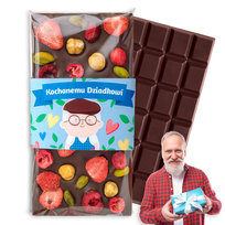 Czekolada z okazji Dnia Dziadka 'Kochanemu Dziadkowi' - czekolada deserowa