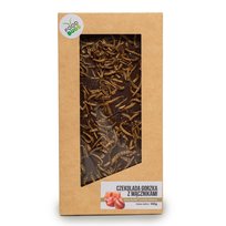 Czekolada z robaczkami - Słony karmel/orzech - 100 g - Prezent Wielkanocny