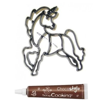 Czekoladowy długopis + foremka do ciastek Jednorożec do złożenia - Youdoit