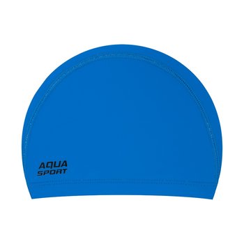 Czepek pływacki na basen materiałowy dla dorosłych Aqua-Sport Pu Cap Blue - AQUA SPORT