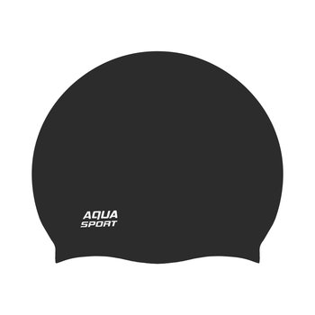 Czepek pływacki na basen silikonowy dla dorosłych Aqua-Sport Monocap 2.0 Black - AQUA SPORT