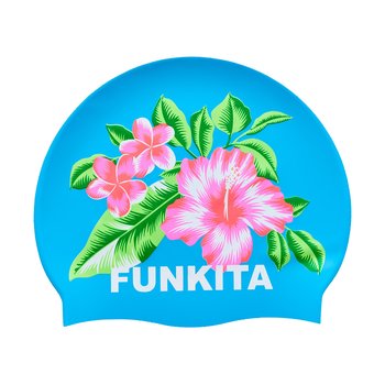 Czepek pływacki na basen uniwersalny unisex Funkita Blue Hawaii - Funkita