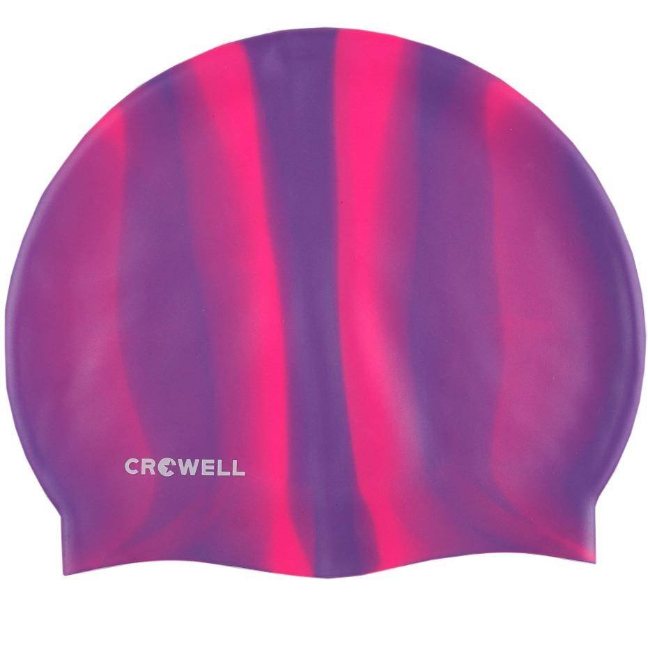 Zdjęcia - Czepek pływacki  Silikonowy Crowell Multi Flame Fioletowo-Różowy Kol.05