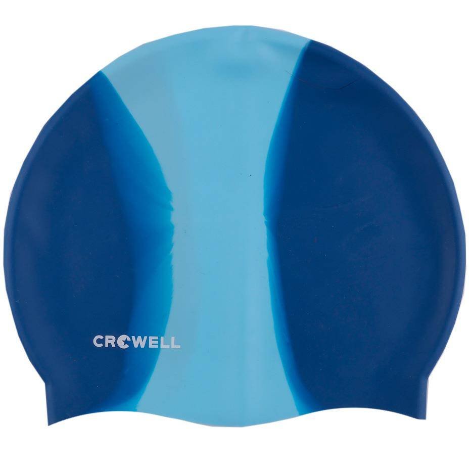 Zdjęcia - Czepek pływacki  Silikonowy Crowell Multi Flame Granatowo-Niebieski Kol.04