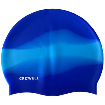 Czepek pływacki silikonowy Crowell Multi Flame niebieski kol.18 - Crowell