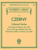 Czerny. Collected Studies - Op. 299, Op. 740, Op. 849. Schirmer's Library of Musical Classics Volume 2108 Czerny Carl