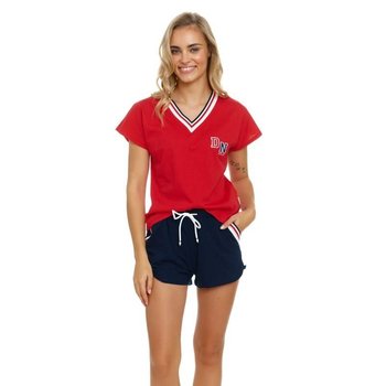 Czerwona piżama z szortami w sportowym stylu doctor nap -s - Inna marka