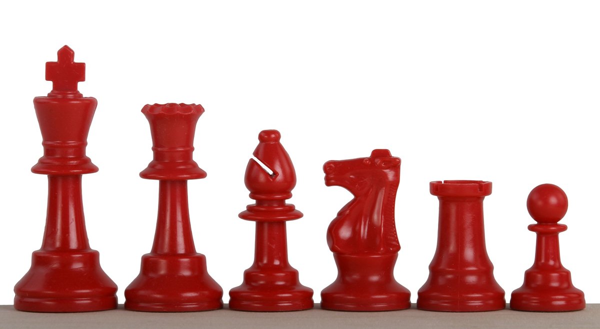 Фото - Настільна гра Bierki Szachowe Nr 6 Sunrise Chess & Games Czerwone