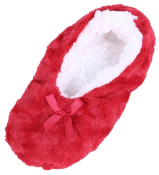 Czerwono-Białe, Puszystec Kapcie - sarcia.eu