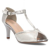 Czółenka damskie na obcasie na wesele do tańca srebrne Filippo DS1360/23-40 FILIPPO
