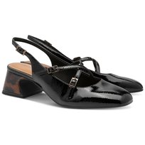 Czółenka damskie z odkrytą piętą Tamaris 1-29661-45 098 BLACK COMB R.37 Tamaris