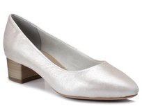CZÓŁENKA TAMARIS 1-22300-24 SREBRNE SKÓRZANE-38 Tamaris