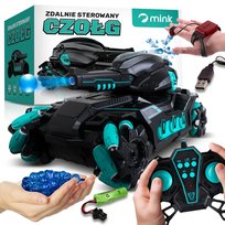 CZOŁG SAMOCHÓD ZDALNIE STEROWANY Z ARMATĄ NA ŻELOWE KULKI 4x4 PILOT I GESTY