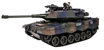 Czołg Sterowany Rc Strzela Dymi Leopard 1:18 - AIG