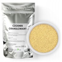 Czosnek Granulowany Suszony 200G Naturalna Przyprawa Aromatyczna