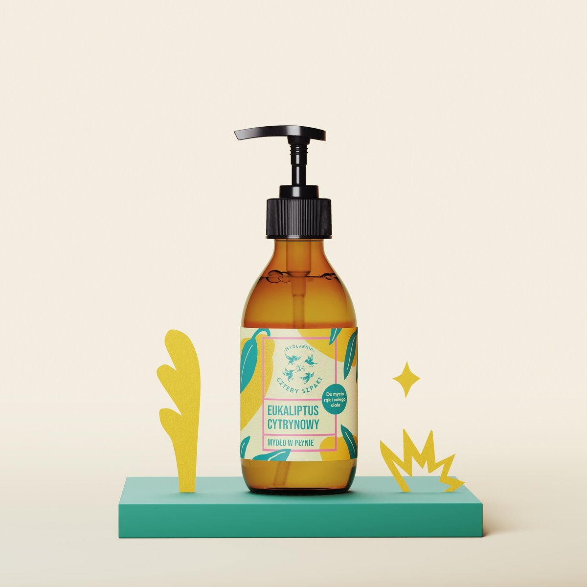 Empik CZTERY SZPAKI Mydło w płynie naturalne - Eukaliptus Cytrynowy 300ml